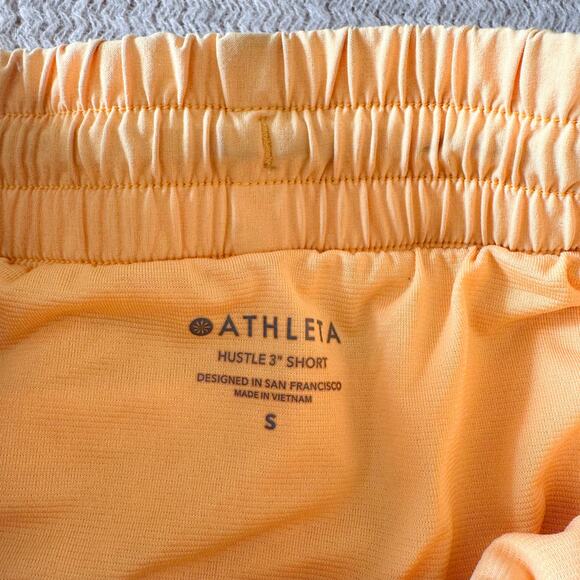 Athleta Butter Yellow Hustle 3" Short Small Workout Running Jogging Outdoor - Picture 3 of 7